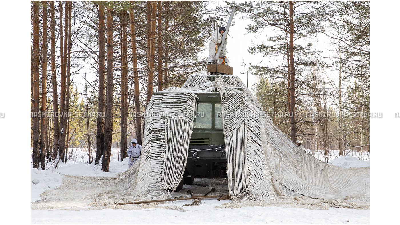 Маскировочный комплект МКТ-2С Снег 12х18 м – купить по цене 64800 руб. в интернет-магазине в городе Новокузнецк картинка 25