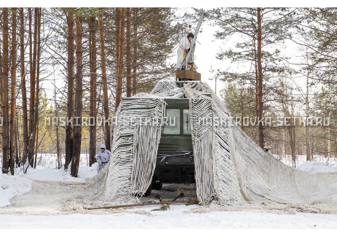 Маскировочный комплект МКТ-2С Снег 12х18 м – купить по цене 64800 руб. в интернет-магазине в городе Новокузнецк картинка 2