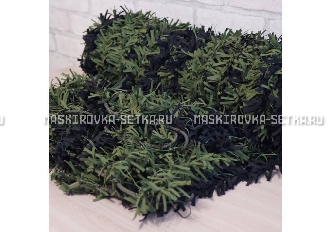 Маскировочная сеть Зеленя 2х3 м (зелено-черная) – купить по цене 3200 руб. в интернет-магазине в городе Новокузнецк картинка 4